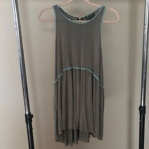 POL olive green tank top